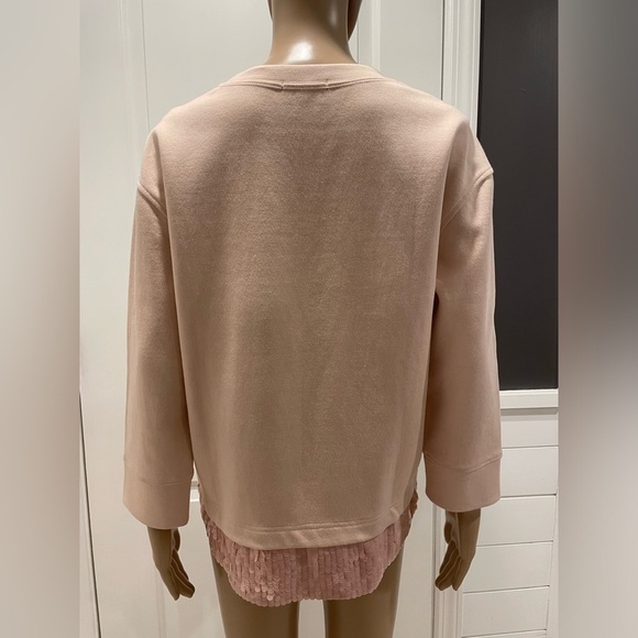 NWOT J.Crew Sequin Trim Sweatshirt size M - Picture 3 of 3